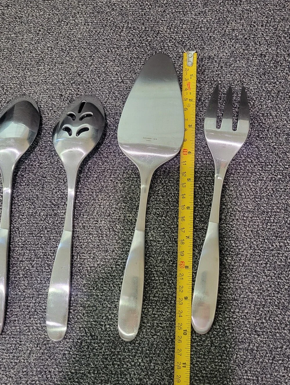 Splendide Stainless 18/8 Korea  Serving Set Spoon Fork Pie Server